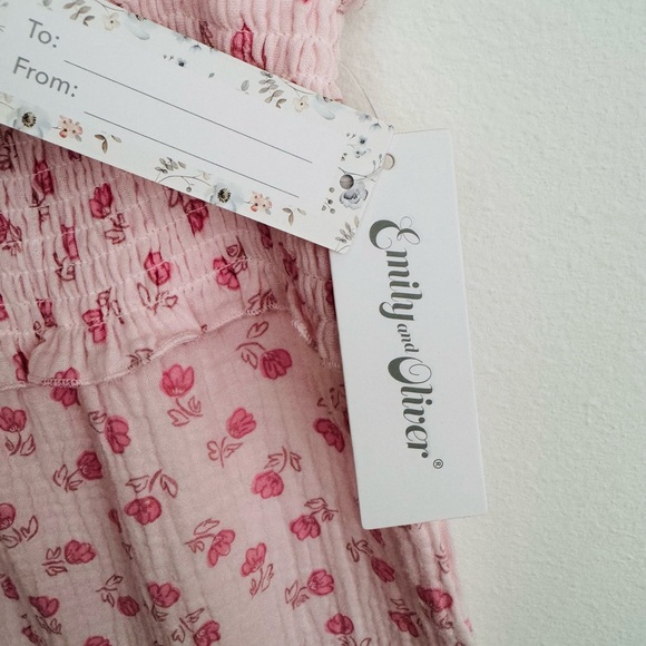 Emily & Oliver Baby Girls Floral Coverall & Headband Set Size NWT - Picture 8 of 13